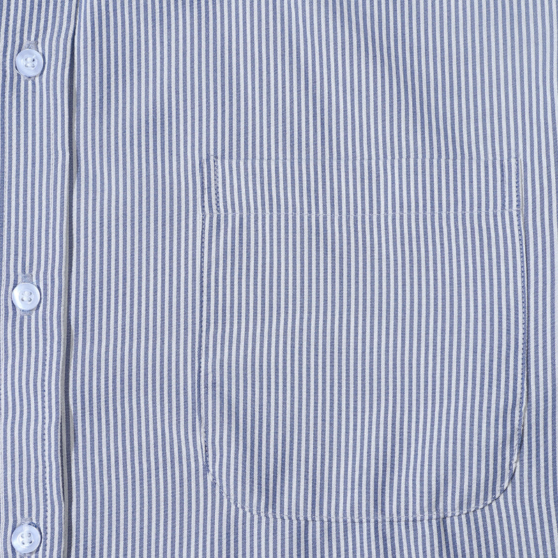 Peculiar Stripe Shirt - White Blue