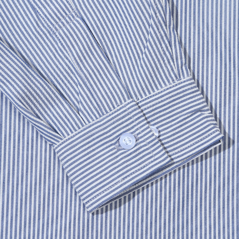 Peculiar Stripe Shirt - White Blue